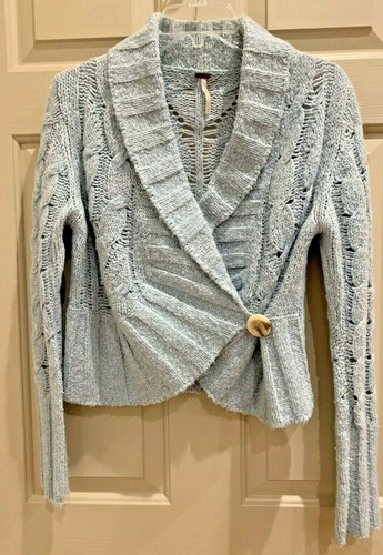 Free People Light Blue Cropped 