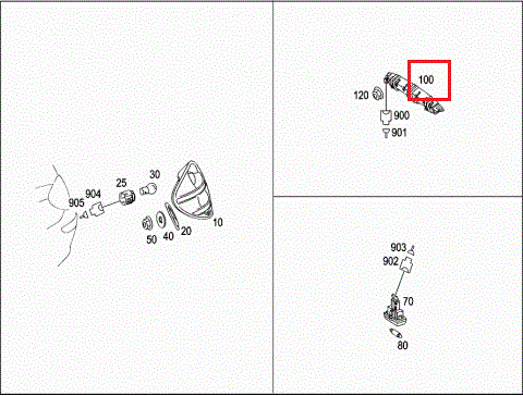 MERCEDES-BENZ SLK R171 Additional Brake Light A1718200556 AMG - Picture 10 of 10