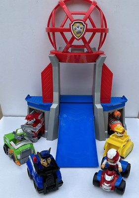 Paw Patrol The Movie Adventure City Tower Playset Rubble, Chase, Marshall, Zuma