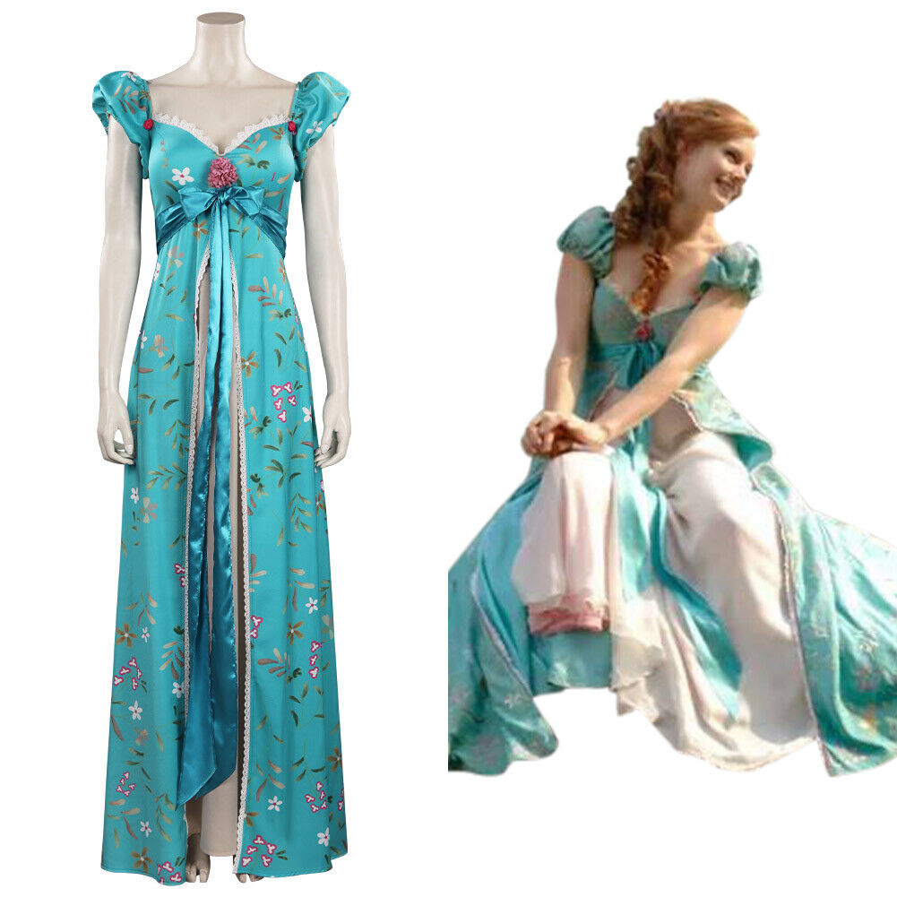 Enchanting Floral Green Satin Party Top Enchanting Floral Green Satin Party Top