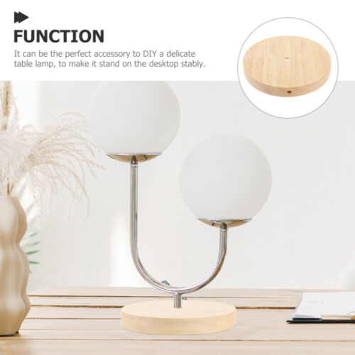 Table Lamp Base DIY Lamp Base Light Parts Stand Wooden Round Table Lamp Base - Picture 8 of 12