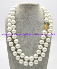 New 10-11mm Genuine Natural White Freshwater Cultured Pearl Necklace 18-50" AAA