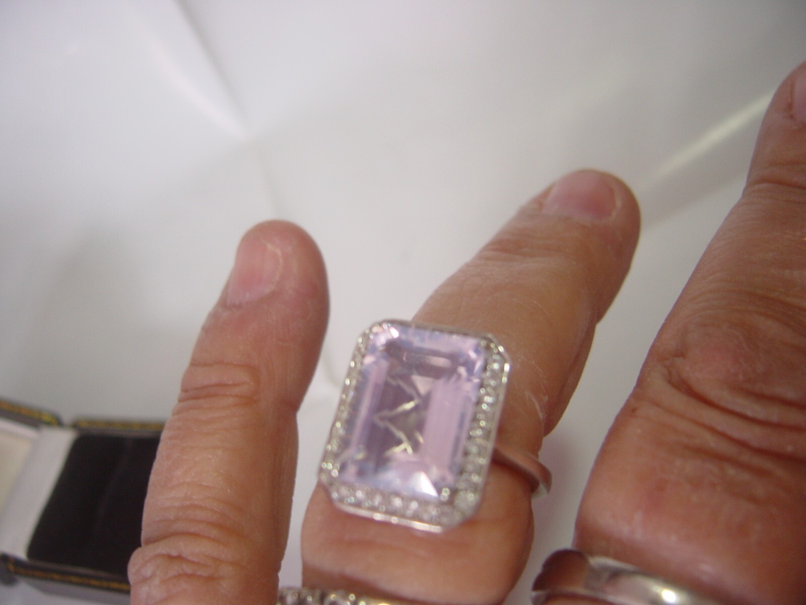 Solid Silver incredible natural lavender moon qua… - image 7