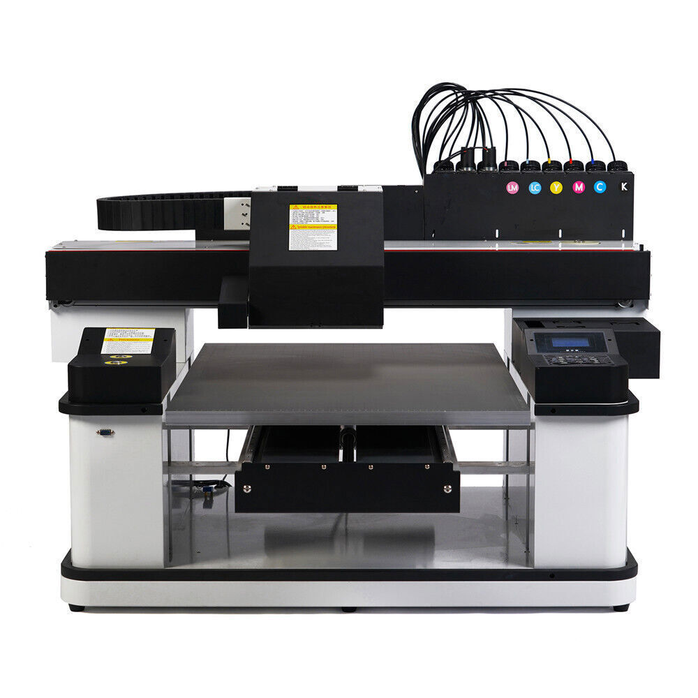 6090 UV Printer 3Pc XP600 8Color 3D Automatic Flatbed Printing