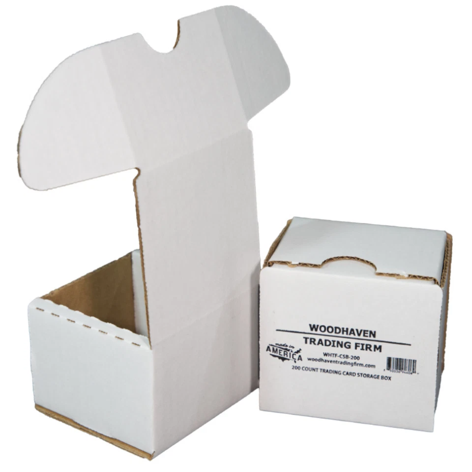 10-Pack • 200-count Trading/Gaming Card Storage Box • Woodhaven Trading Firm - Image 3 of 4