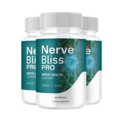 3-Pack Nerve Bliss Pro Capsules   NerveBliss Pro All Natural - 180 Capsules
