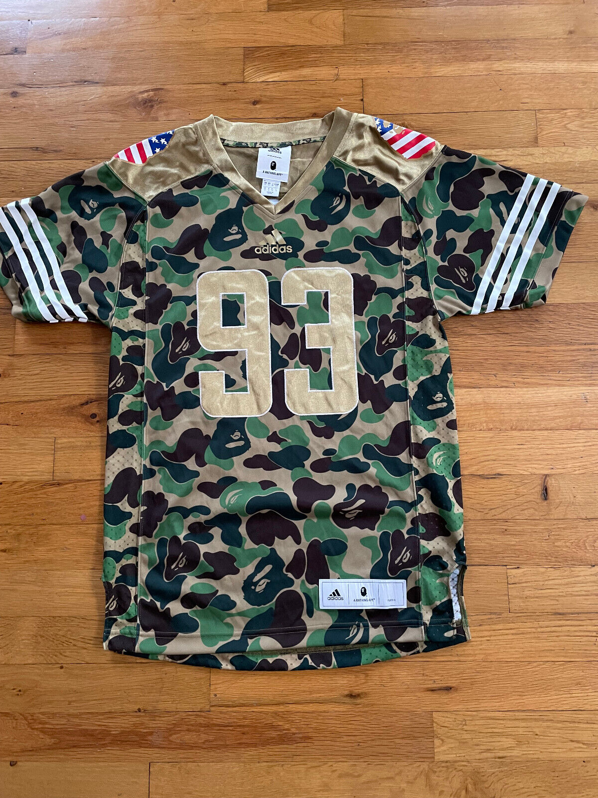 Bape x Adidas SB Jersey 'Green' DW9285 US S