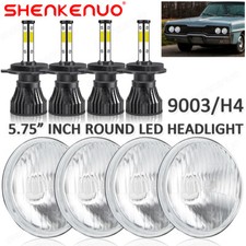 For Corvette 1962-1982 5.75 5-34 Inch Led Headlight Highlow Beam 6000k White
