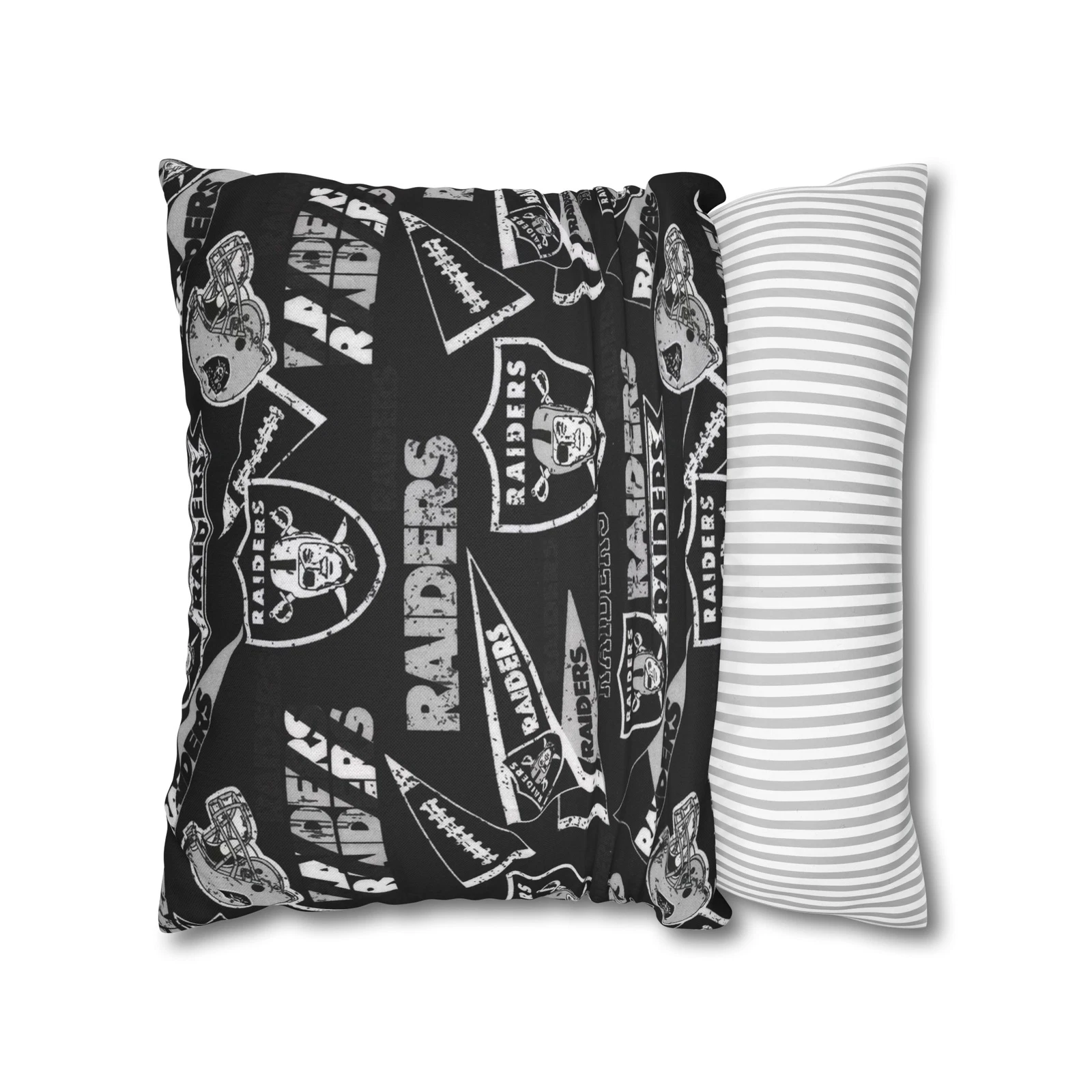 Las Vegas Raiders Spun Square Throw Pillow