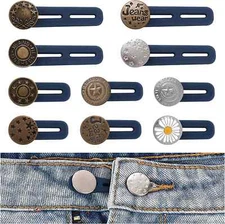 10 Pack Pants Expander Button Jeans Waist Extender Button10 Styles for Men Women
