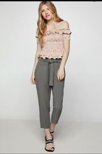 Wide Waist Cropped Pant