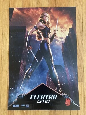 ELEKTRA 13x20 Original Mint Movie Poster 2003 JENNIFER GARNER marvel promo