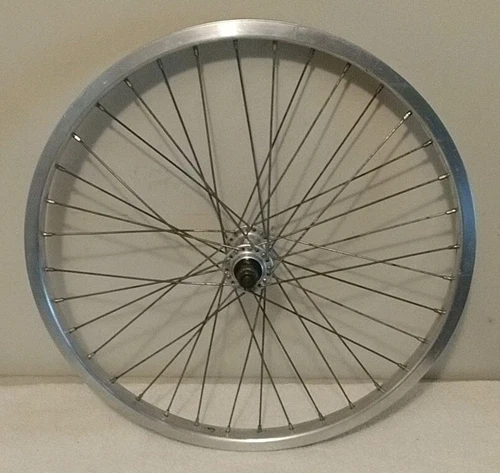 Mid School GT Lines BMX Hub Laced To 20" Alloy Hoop 36 Spoke Front BMX Wheel