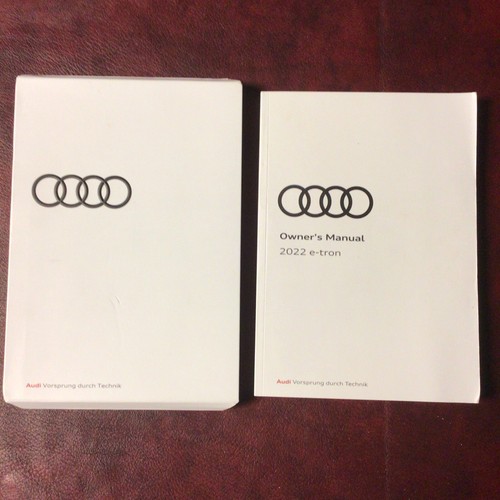 2022 AUDI E-TRON + S + SPORTBACK OWNERS MANUAL BOOK CASE ALL MODELS - 第 1/4 張圖片