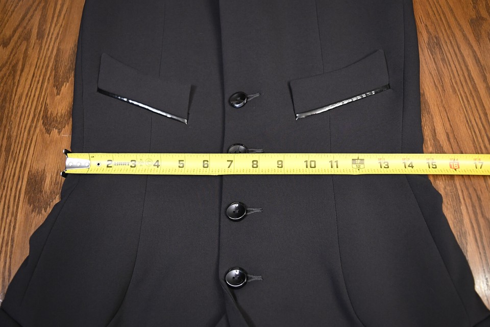 Lotus Romeo, Custom New, tech coat show jacket black 38 (USA 4) patent