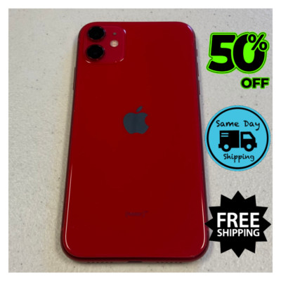 Apple iPhone 11 64GB 128GB Purple/Red Verizon T-Mobile Unlocked Good Smartphone