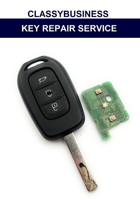 Renault Traffic Dacia Logan Duster Vivaro 2 3 Button Key Fob Refurbishment Fix