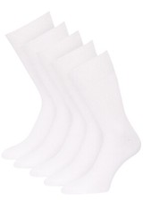 10 Paar Socken ohne Gummi Damen Herren schwarz & weiß Herrensocken Damensocken