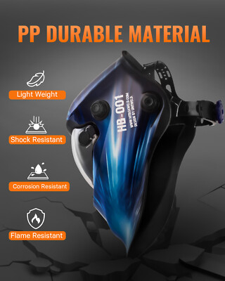 Large View Auto Darkening Solar Power Welding Helmet, MMA MIG TIG Welding Mask