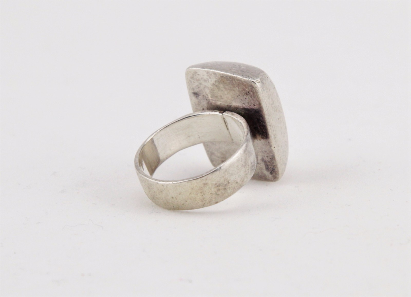 Vintage Solid Mexico Sterling Silver Rectangular … - image 2