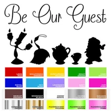 Be Our Guest Vinyl Decal Sticker for Home Door Stair Windows Wall Car Decor Art