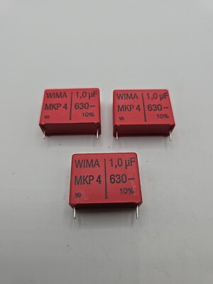 3x WIMA MKP4 ~630V- 1uF 10%  Kondensator (Kl6-38#d)