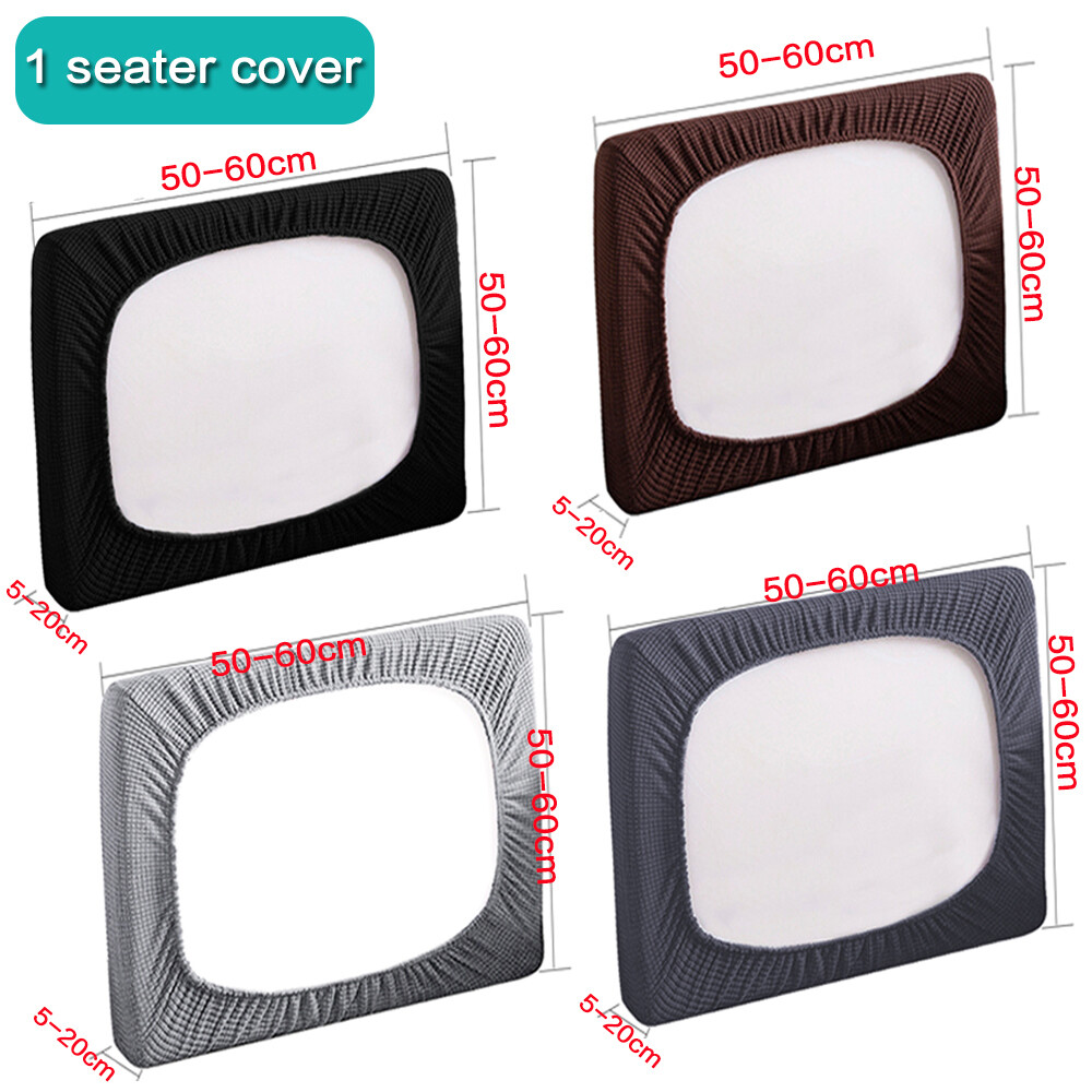 Sofa Seat Covers Slipcover Cushion Couch Seater Elastic Knitted