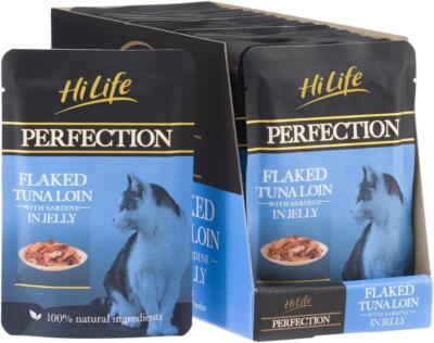 HiLife Wet Cat Food Grain Free Tuna Loin Sardine in Jelly 18