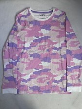 NWOT M S Girl PJ Set Pink Camo.... Size: 11-12 Yrs...