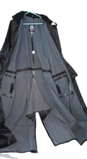 American Cowboy Saddle Slicker by Southwestern Equine – Black Raincoat Duster