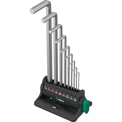 Wera 950/9 Hex-Plus 8 Winkelschlüsselsatz, 9-teilig, Schraubendreher, chrom