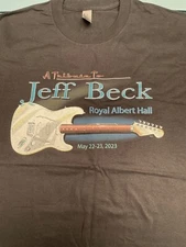 Eric Clapton's Jeff Beck Tribute Black "GUITAR" T-shirt