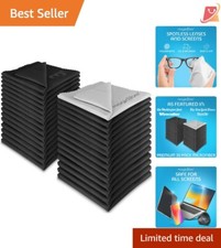 Microfiber Cleaning Cloth 30 Pack 6x7 inches Streak-Free Screen Cleaner