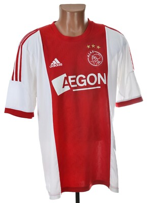 AJAX AMSTERDAM 2013 2014 HEIM FUSSBALL SHIRT TRIKOT ADIDAS GRÖSSE XL ERWACHSENE