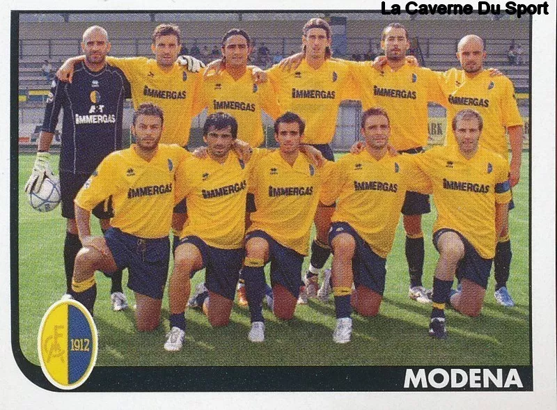 592 TEAM PHOTO ITALY MODENA (SERIES B) FOOTBALLER STICKER 2006 PANINI