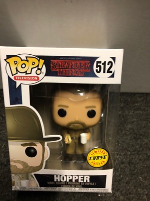Chase Variant Limited Edition Funko POP Television: Stranger Things Hopper #512 | eBay