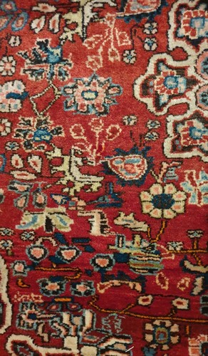 Vintage Handgeknüpfter Perser Orientteppich Alter BIDJAR 111×138cm Tappeto Rug - Bild 11 von 24
