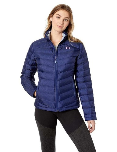 New Under Armour ISO Down Jacket Blue Women's Winter Puffer XL UA 1316024 294 - Regular - XL