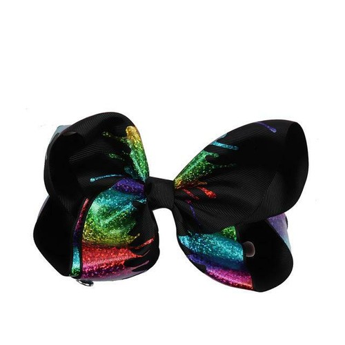 Mermaid Bow-Pattern Bow-Girl's Hair Bow-Cheer Party Dance-Like JoJo Bows - Picture 31 of 48