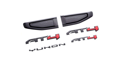 2021-2025 GMC Yukon AT4 Emblems In Black OEM NEW GM 86543266