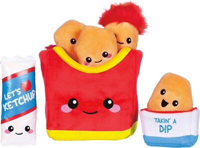 iscream 2098  Kawaii Chicken Nuggets Package Pillow Set  10'' x 7''