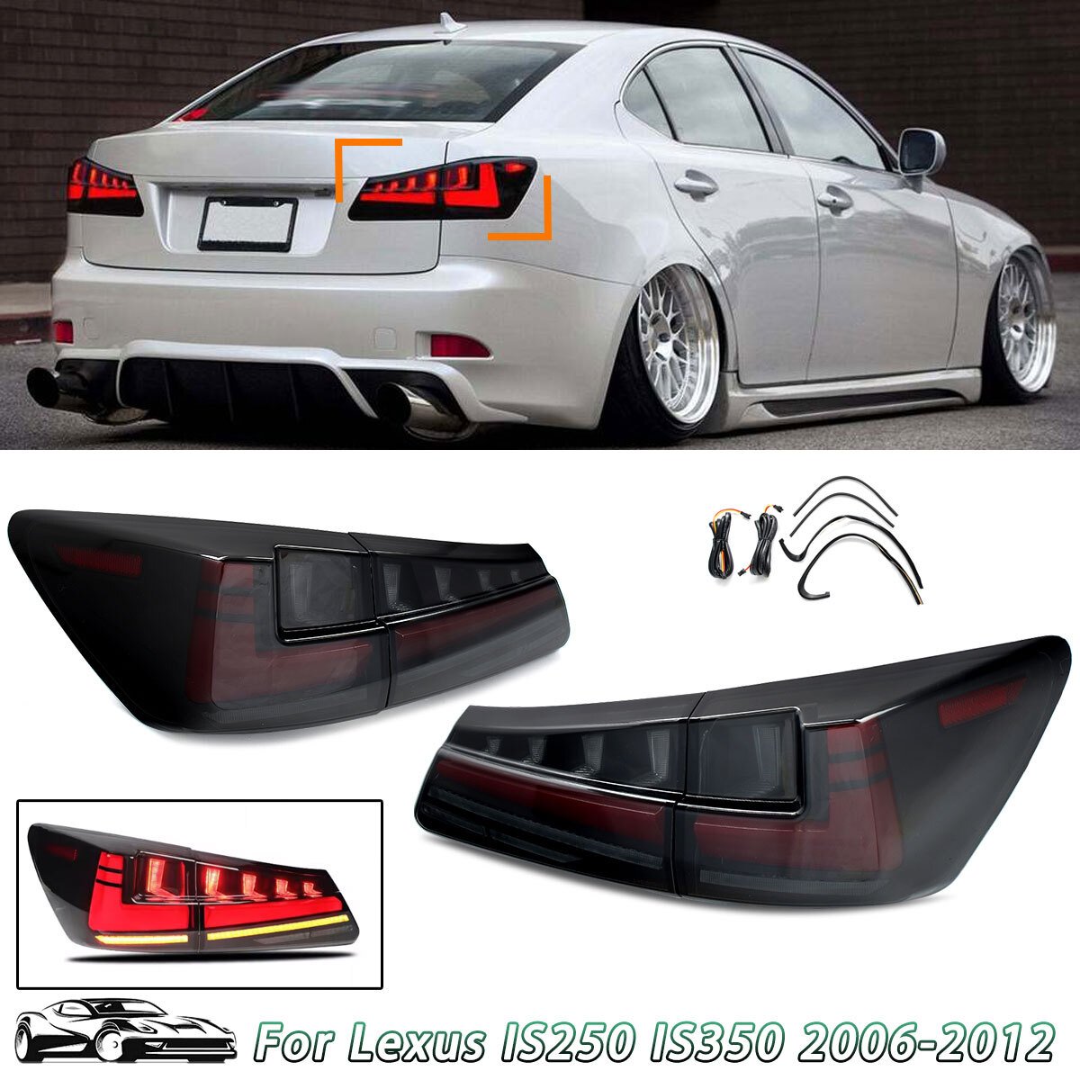 LEXUS IS250/350 テールランプ LEXUS IS250 / 350 REIZ ファイバーLEDテールランプ TL-SK1700