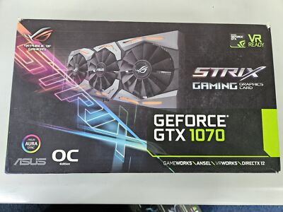 ASUS Nvidia Geforce GTX1070 8GB Graphics Card ( STRIX-GTX1070-O8G