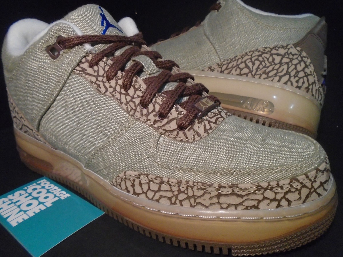 NIKE AIR JORDAN FORCE III 3 LS RETRO AJF OG FUSION REED OAK CEMENT