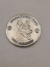 Canine Cachers 2005 first edition Geocoin extremely limited 209 of 500