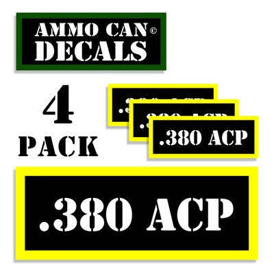 300 AAC Blackout Ammo Can Labels & Stickers - 4 Pack Vinyl