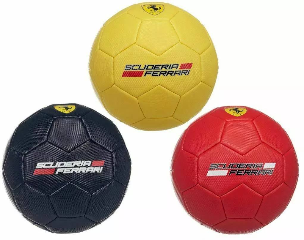 OFFICIAL SCUDERIA FERRARI FOOTBALL SOCCER BALL SPORTS SIZE 5 BLACK YELLOW  RED