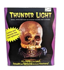 NEW Vintage Halloween The Paper Magic Group Thunder Light Skull w/ Lightning