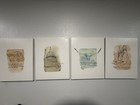 Set of 4 Texas Vertical Wall Art Prints - Capitol Longhorn Boots — photo 1