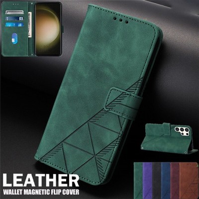 For Samsung S26 S25 FE S24 S23 S22 S21 Ultra Plus Case Flip Leather Wallet Cover